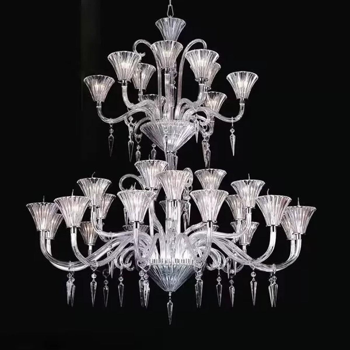 AM0832 — European Stairwell Grand Hall Crystal Chandelier for Retail Spaces & Gym Spaces