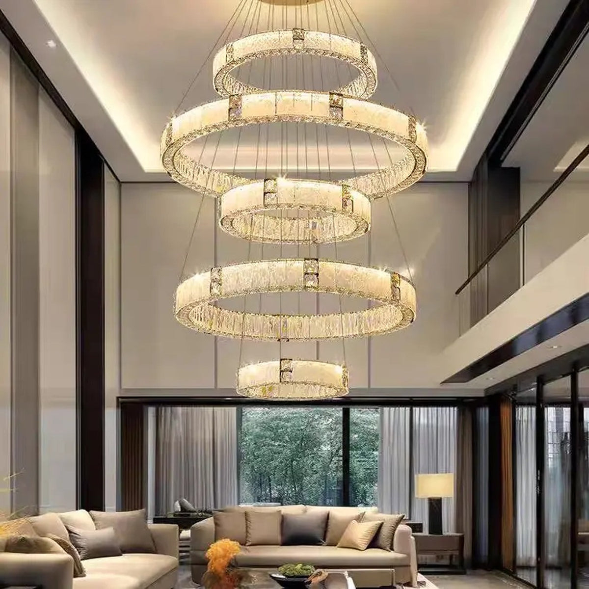 AM0524 — Modern Luxury Crystal Chandelier for Living Rooms