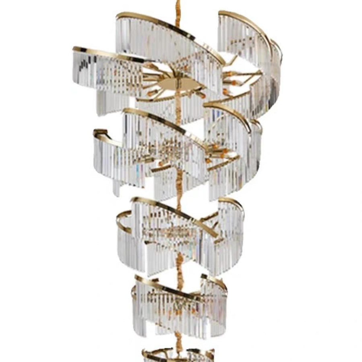 AM0703 — Modern Luxury Stairwell Crystal Chandelier for Living Rooms
