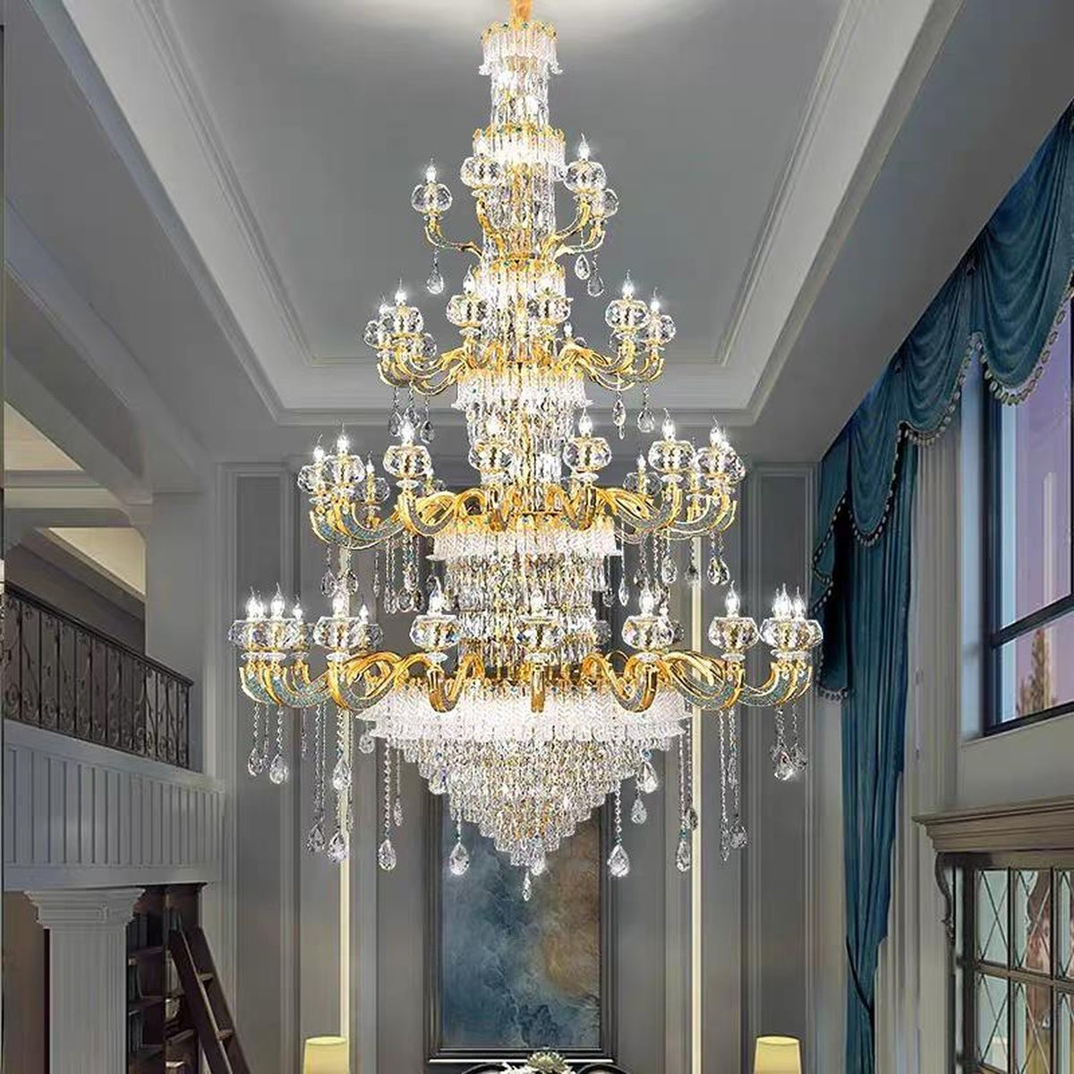 AM0603 — European K9 Crystal Chandelier for Living Rooms