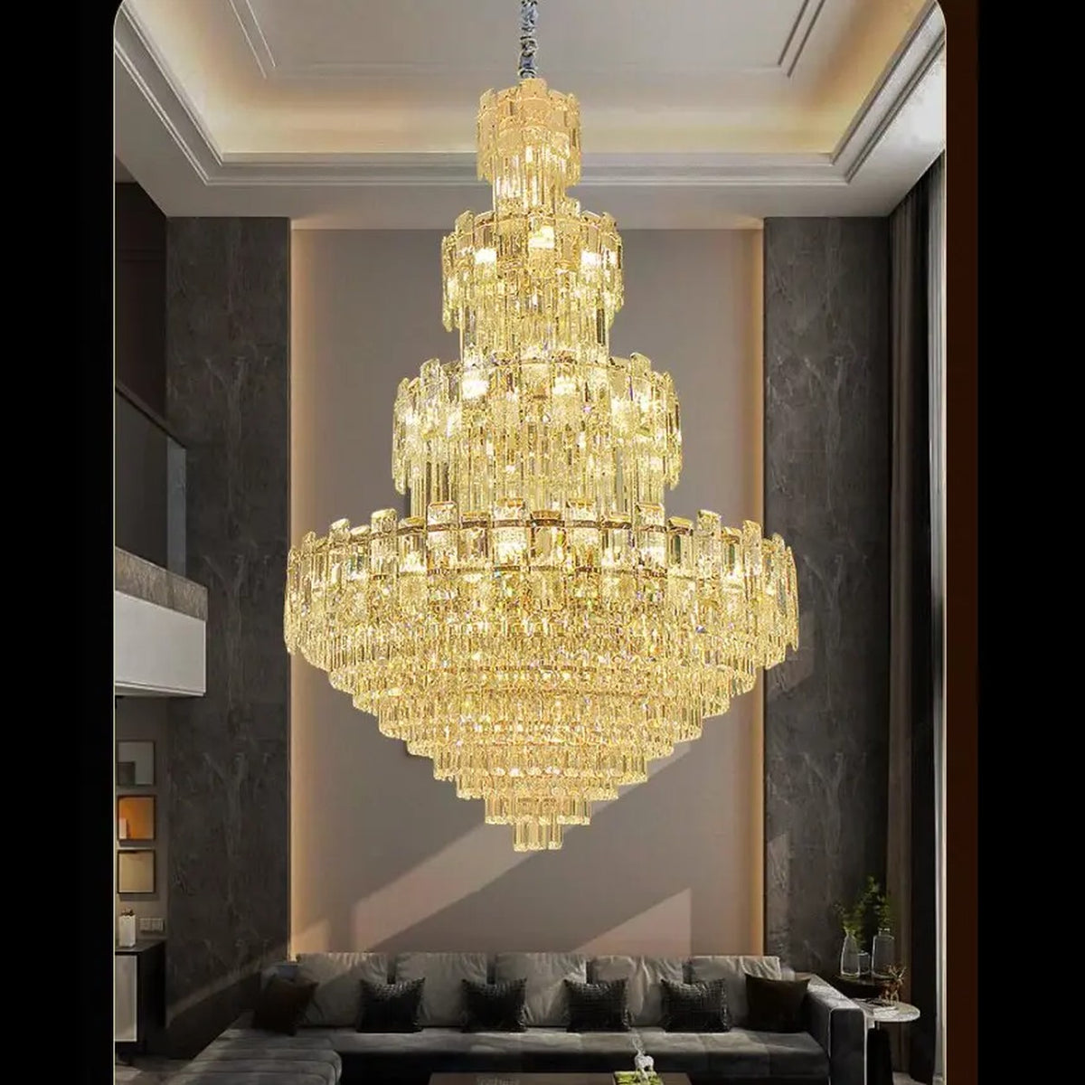 AM0621 — Light Luxury Crystal Chandelier for Hotels