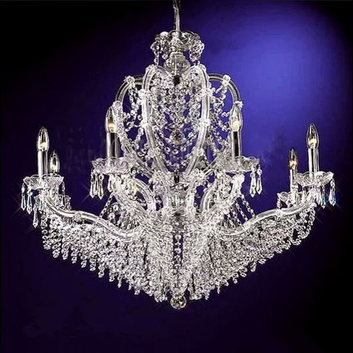 AM0794 — European Crystal Glass Chandelier for Studies