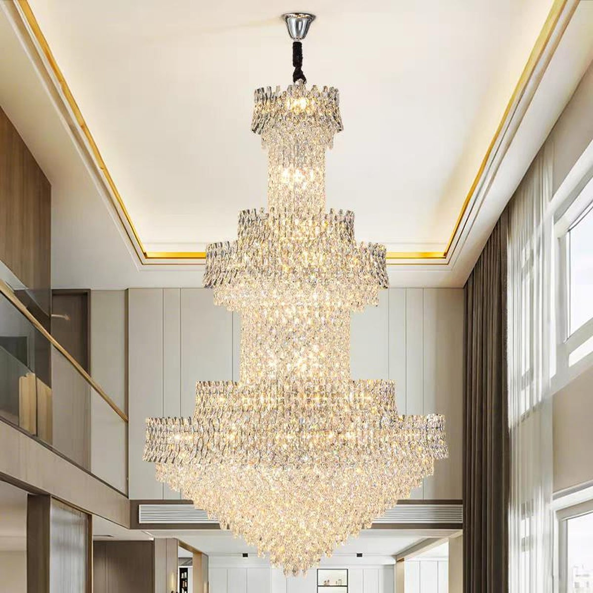 AM0593 — Light Luxury Crystal Chandelier for Living Rooms