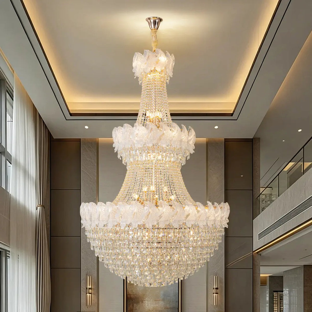 AM0580 — Light Luxury Crystal Chandelier for Living Rooms