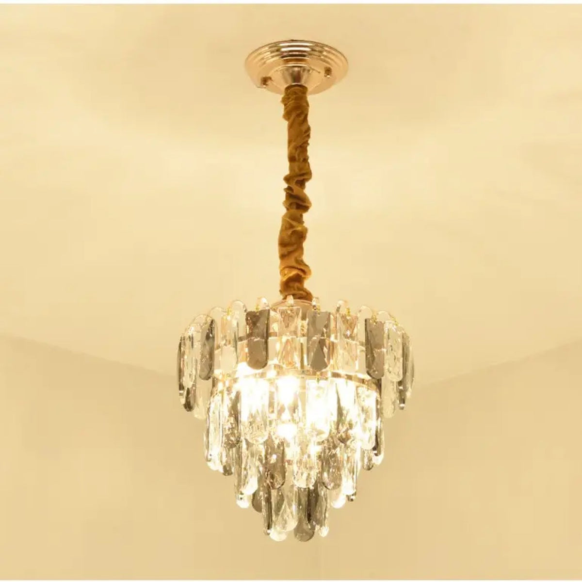AM0498 — Modern Minimalist Stairwell Crystal Chandelier for Stairwells