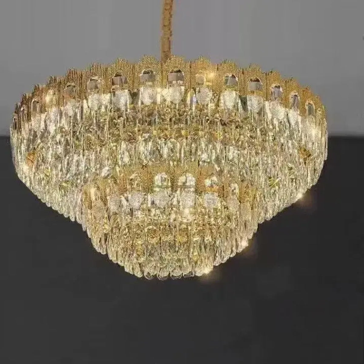 AM0596 — Light Luxury Crystal Chandelier for Living Rooms