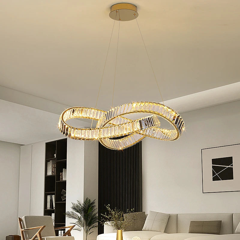 AM0062 · Modern Minimalist Crystal Chandelier · 2 Configurations — AM0062, view 4