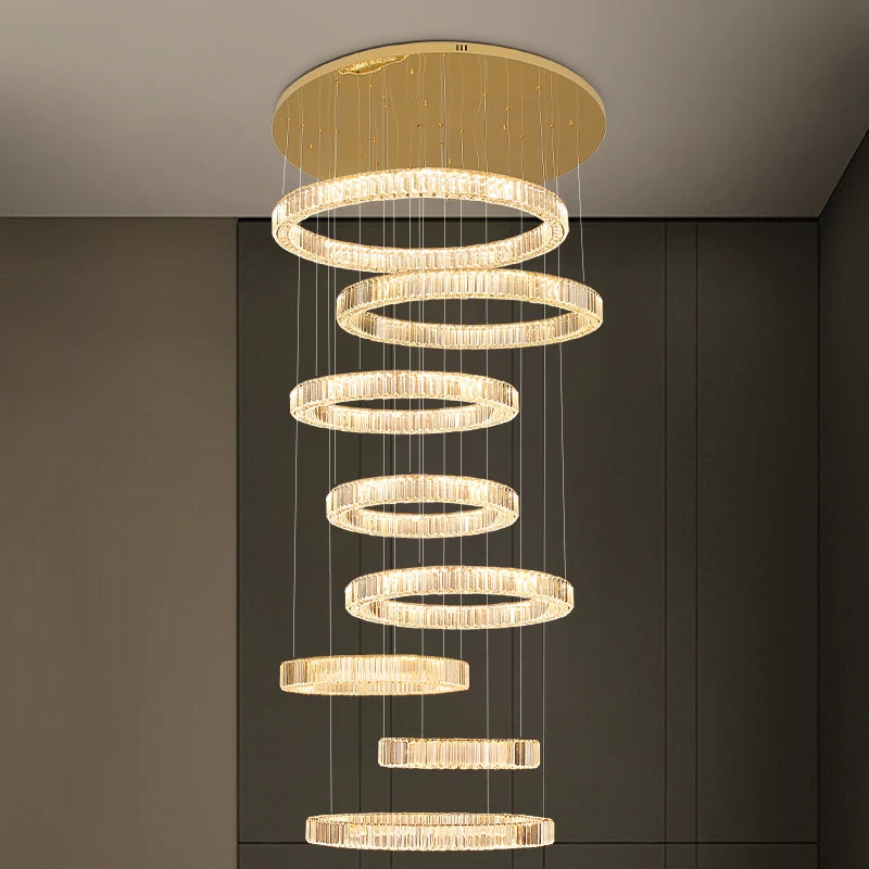AM0068 · Modern Minimalist Cloud Cloud-Form Crystal Chandelier for Living Spaces — AM0068, view 4