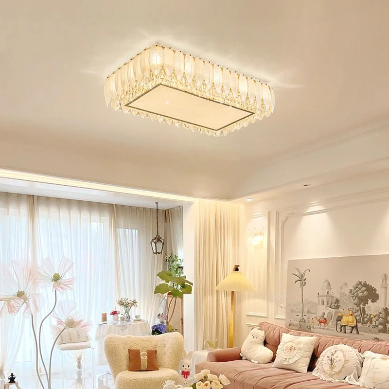 AM0094 · French Flush Mount Round Ceiling Light for Bedrooms · 8 Configurations — AM0094, view 4