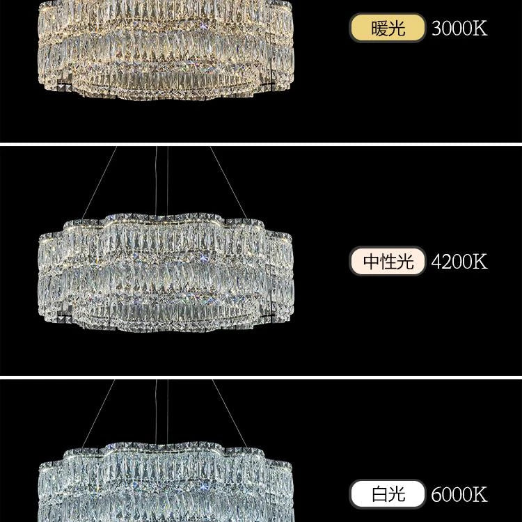 AM0069 · Modern Minimalist Stairwell Crystal Chandelier for Double-Height Spaces — AM0069, view 4