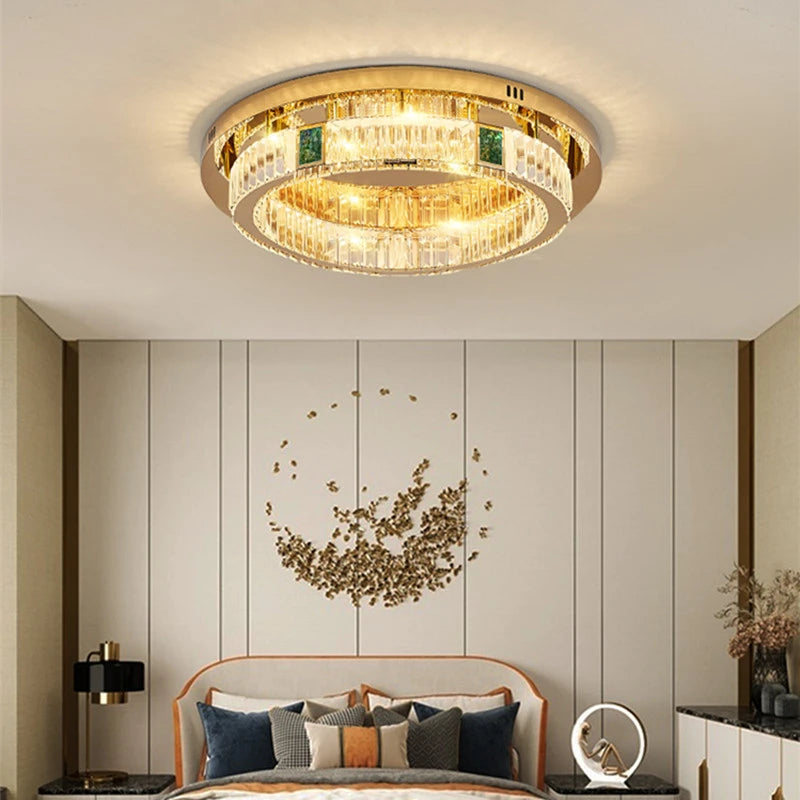 AM0113 · French Square Flush Mount Ceiling Light for Bedrooms · 8 Configurations — AM0113, view 4