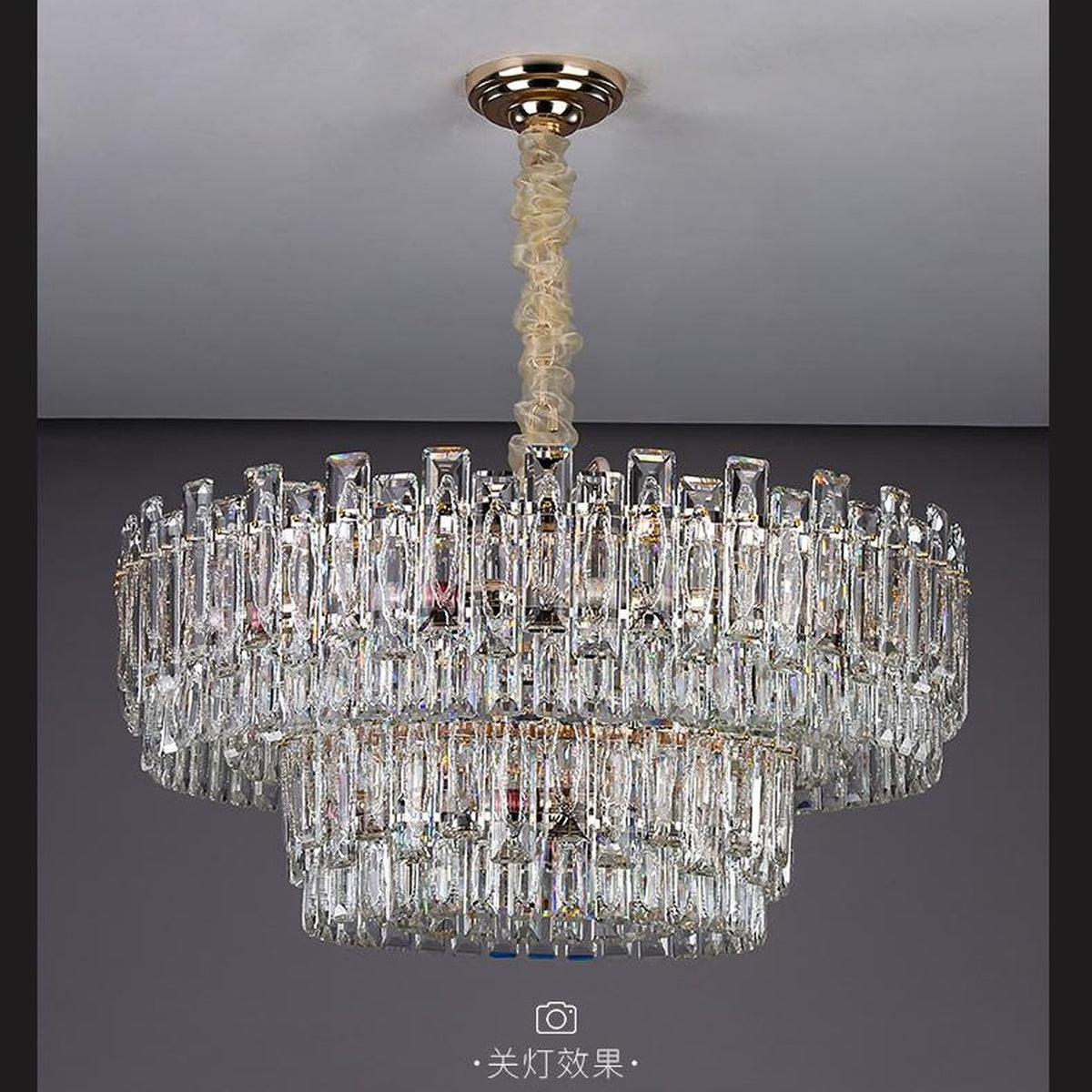 AM0650 — Light Luxury K9 Crystal Chandelier for Living & Dining Rooms