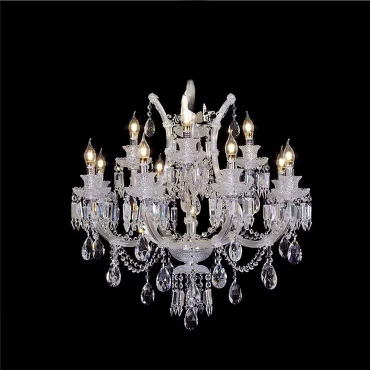 AM0815 — European Stairwell Crystal Chandelier for Loft Spaces & Duplex Spaces