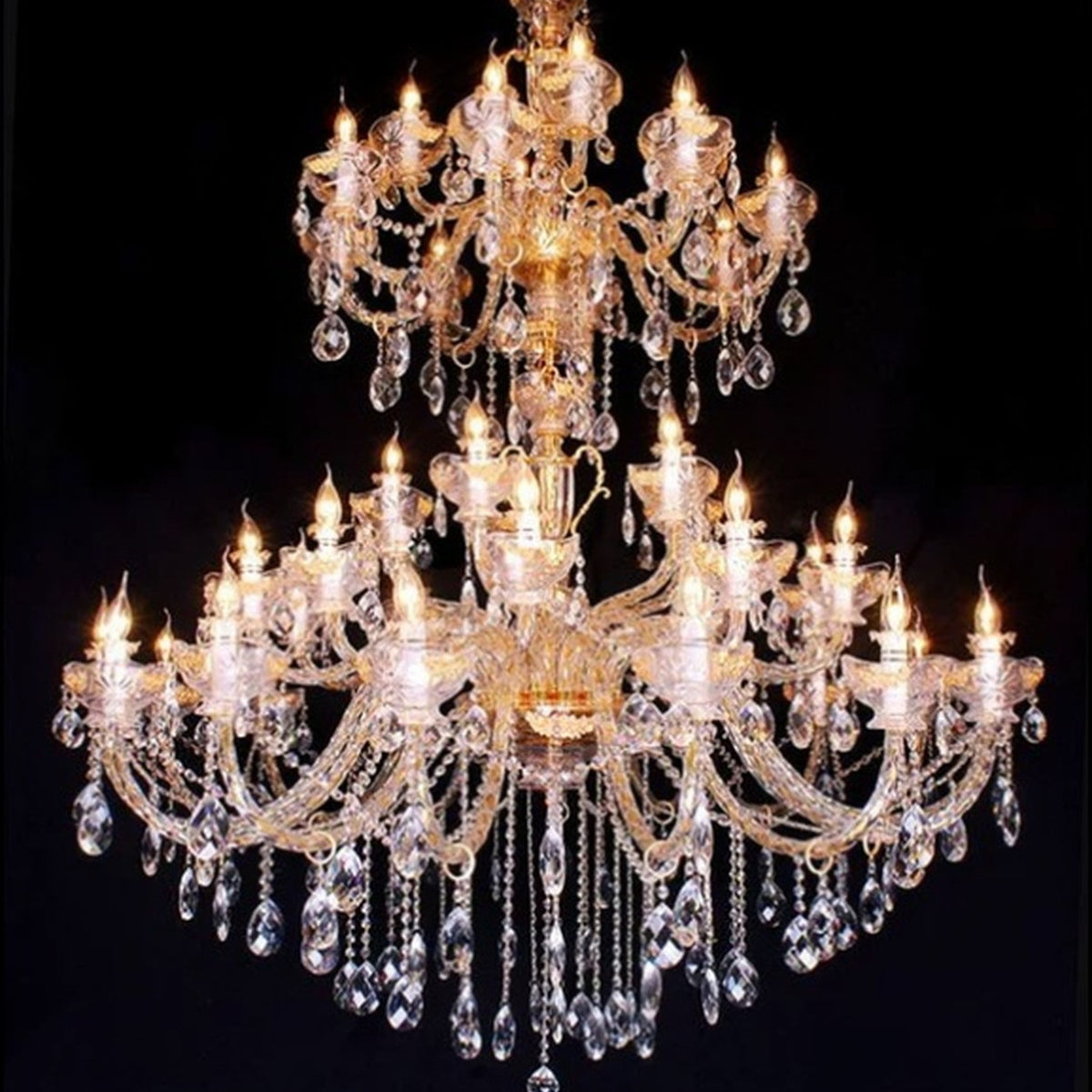 AM0795 — European Stairwell Crystal Chandelier for Dining Rooms