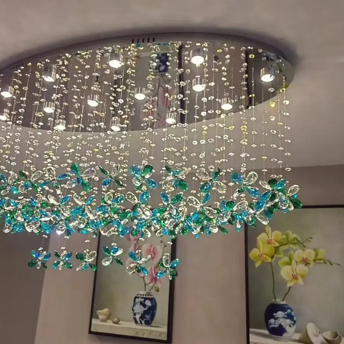 AM0674 — Modern Minimalist Crystal Ceiling Light for Living Rooms
