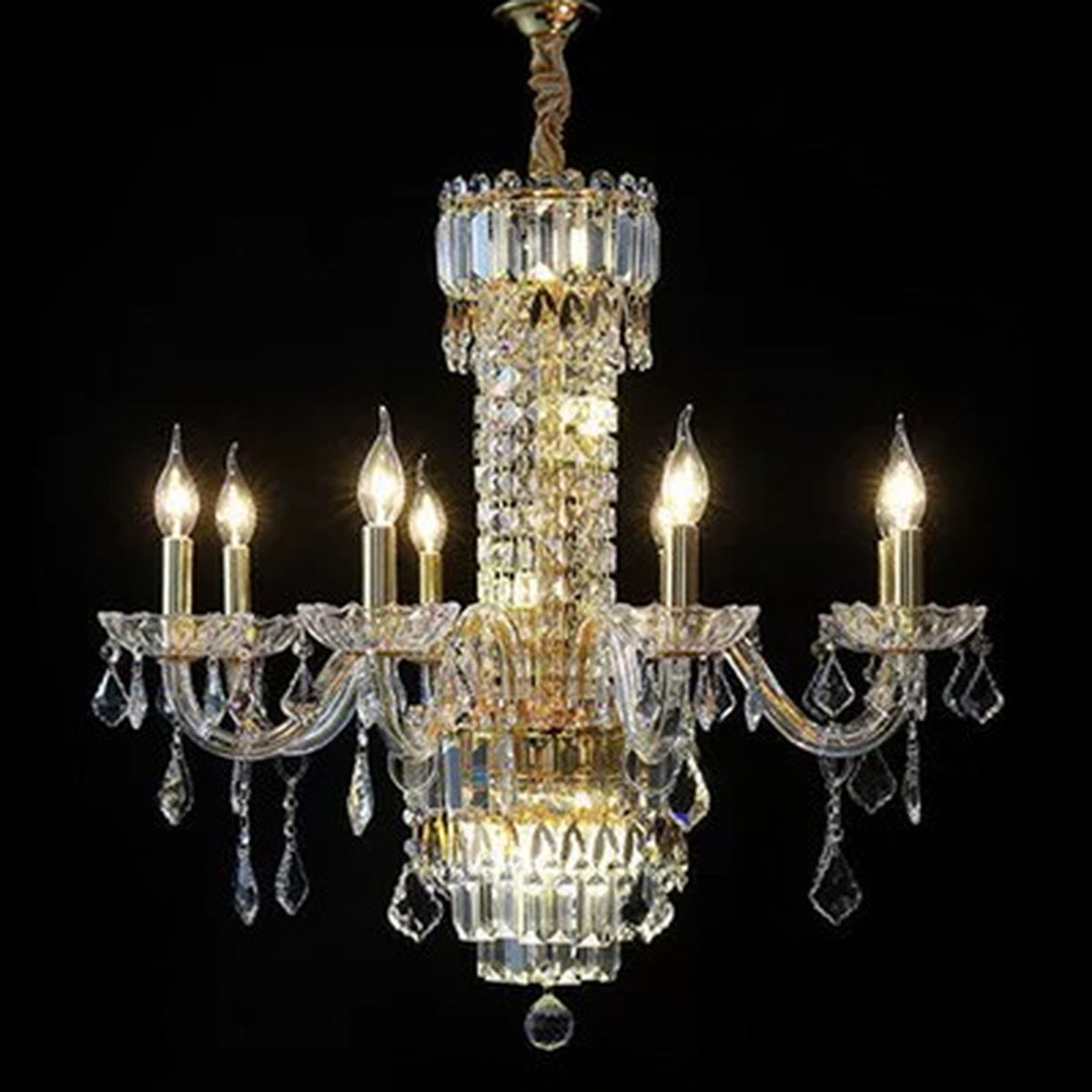 AM0835 — Modern Luxury Stairwell Iron Chandelier for Loft Spaces & Duplex Spaces