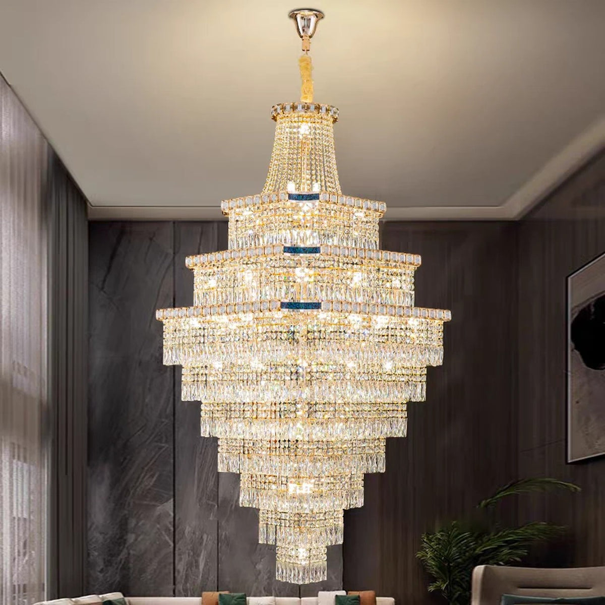 AM0499 — Modern Luxury Crystal Chandelier for Living Rooms