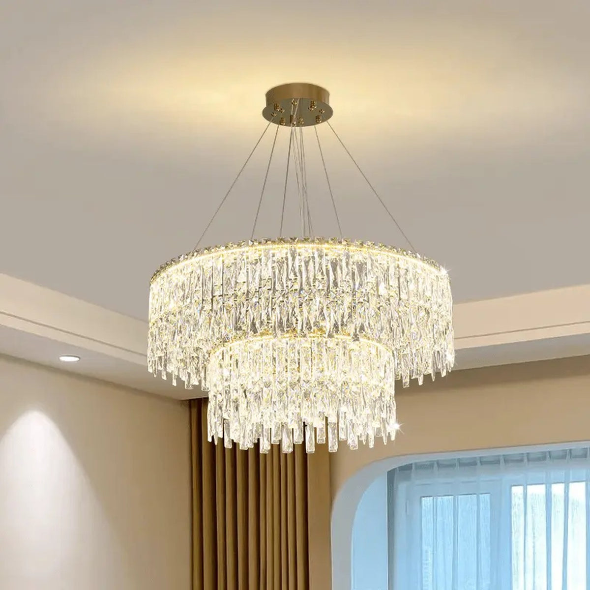 AM0623 — Modern Luxury Crystal Chandelier for Living Rooms