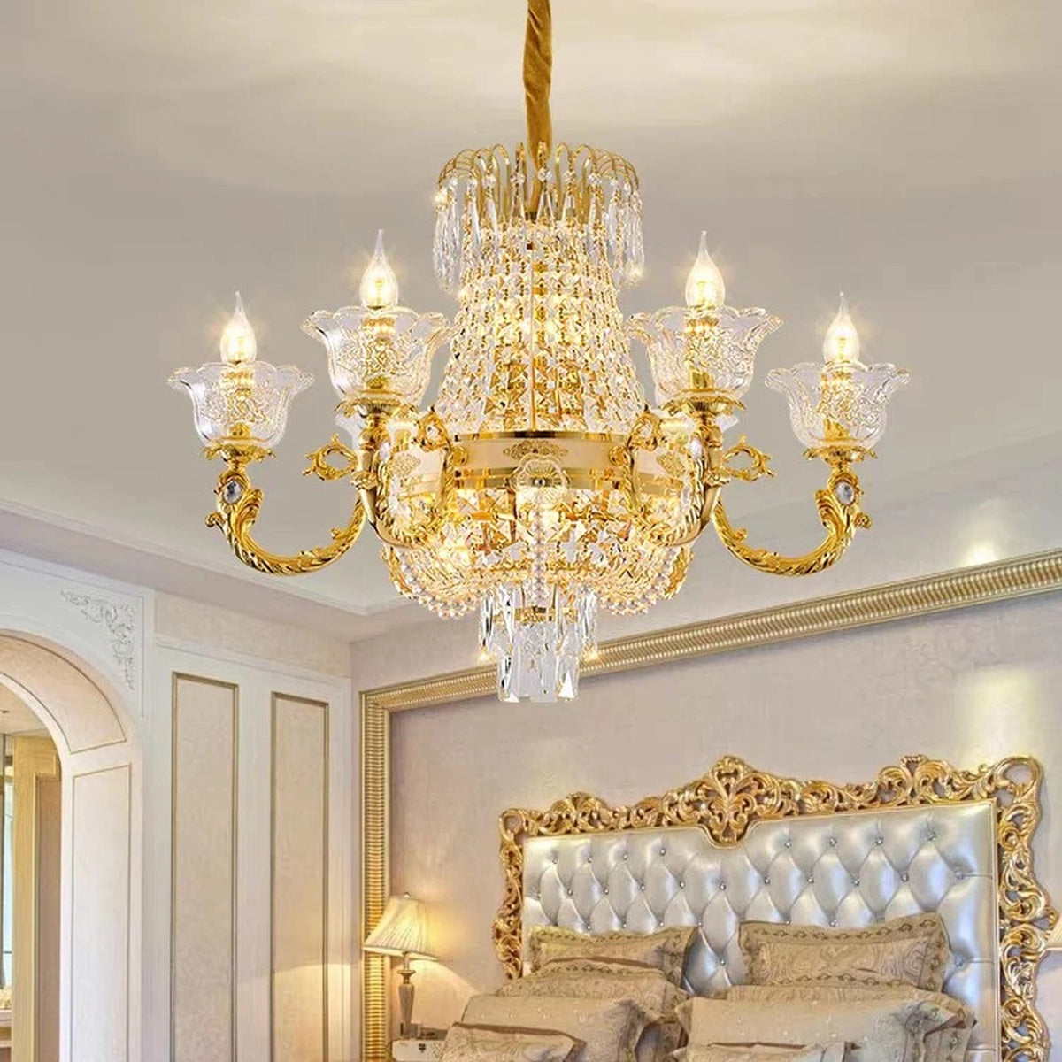 AM0669 — Modern Luxury Crystal Chandelier for Living Rooms
