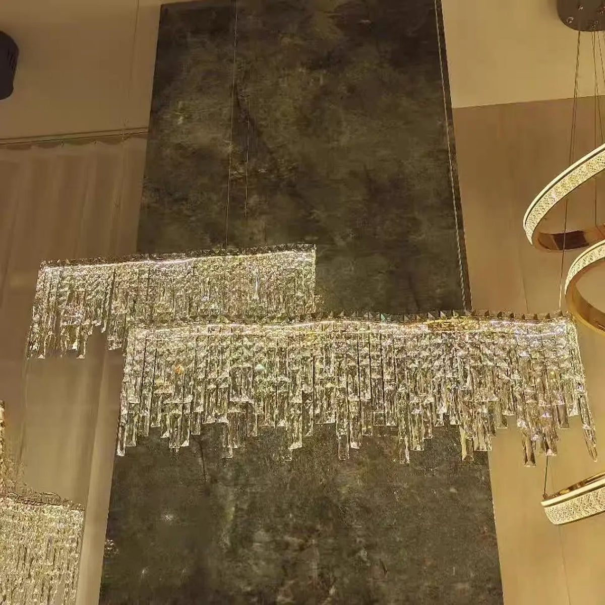 AM0617 — Modern Minimalist Crystal Chandelier for Living Rooms