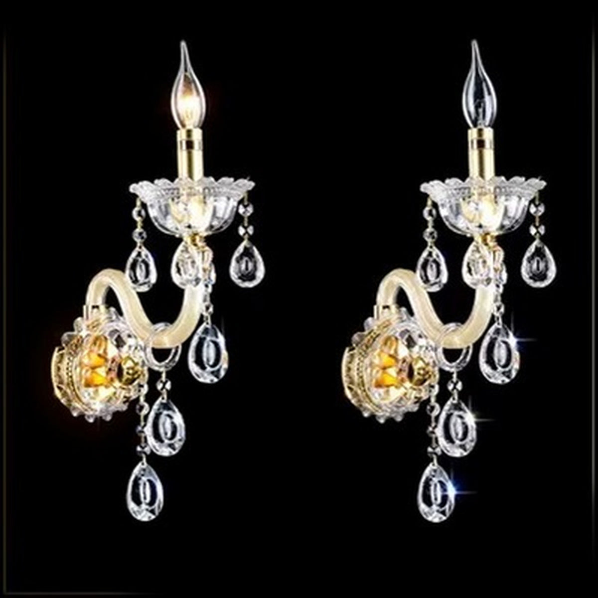 AM0722 — European Stairwell Crystal Wall Light for Living Rooms & Dining Rooms