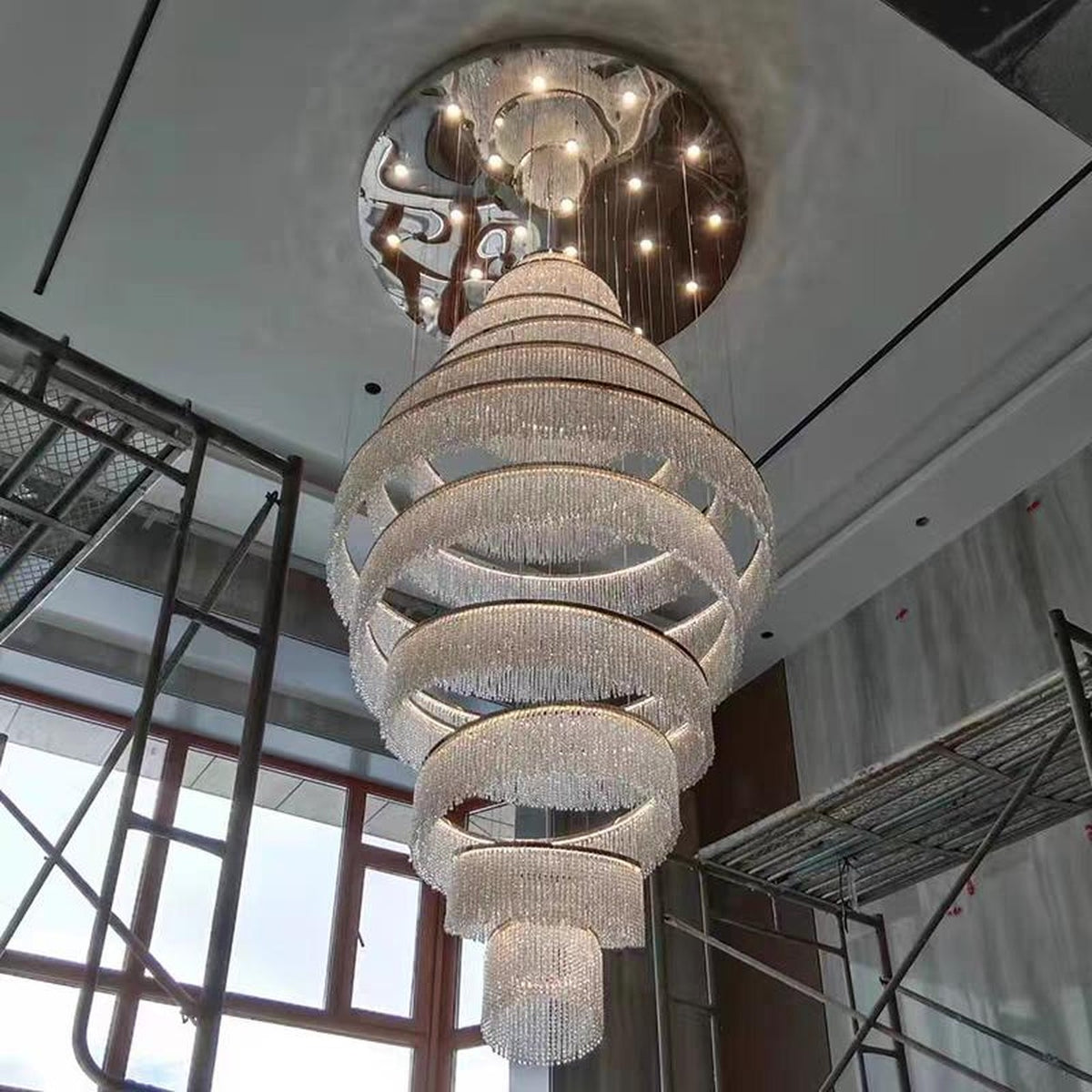 AM0639 — Postmodern Chandelier for Stairwells