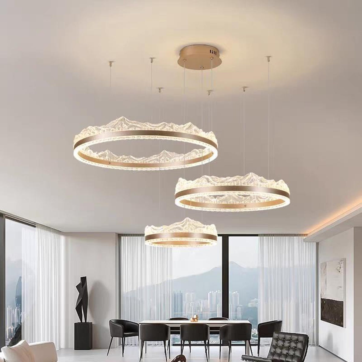 AM0606 — Modern Minimalist Chandelier for Living Rooms