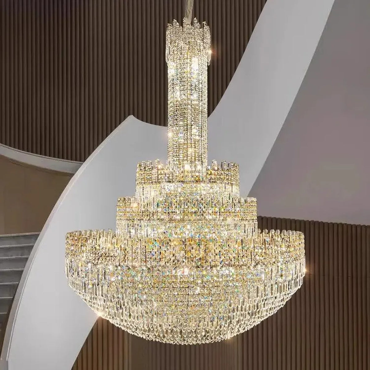 AM0629 — Light Luxury Crystal Chandelier for Living Rooms
