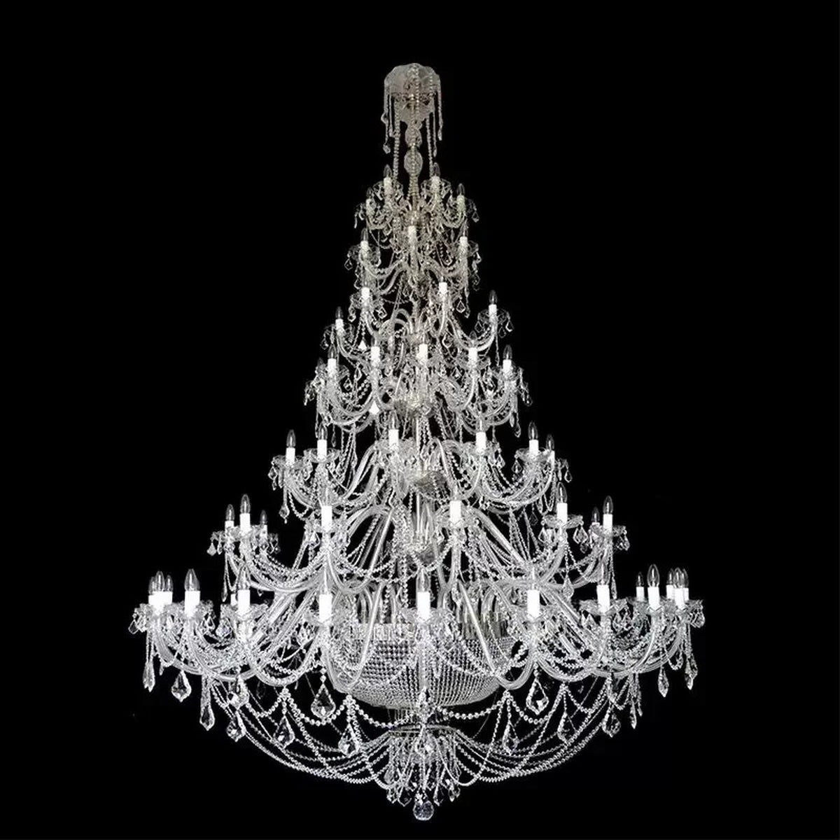 AM0816 — European Rectangular Crystal Ceiling Light for Living Rooms & Dining Rooms