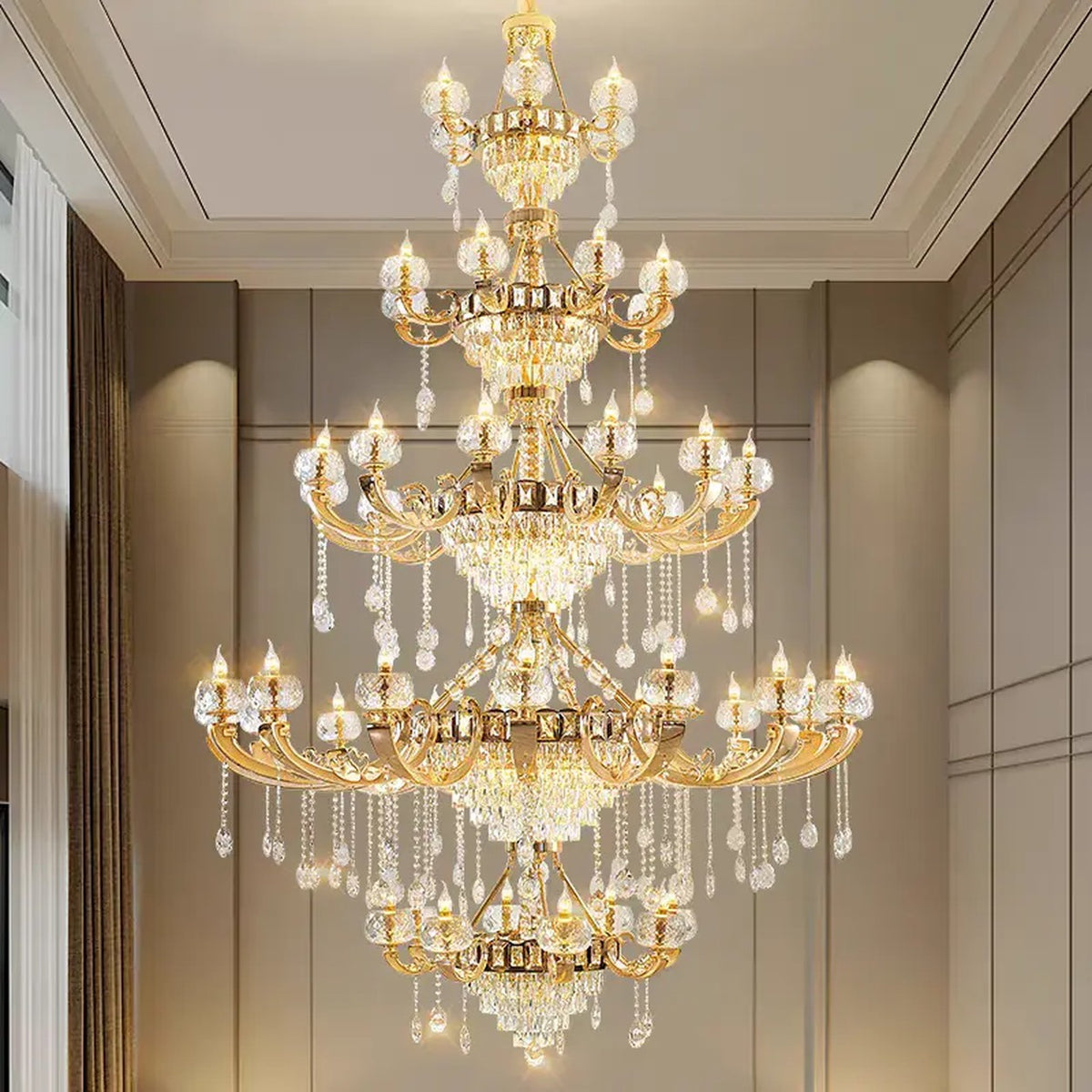 AM0551 — Light Luxury Stairwell Chandelier for Stairwells