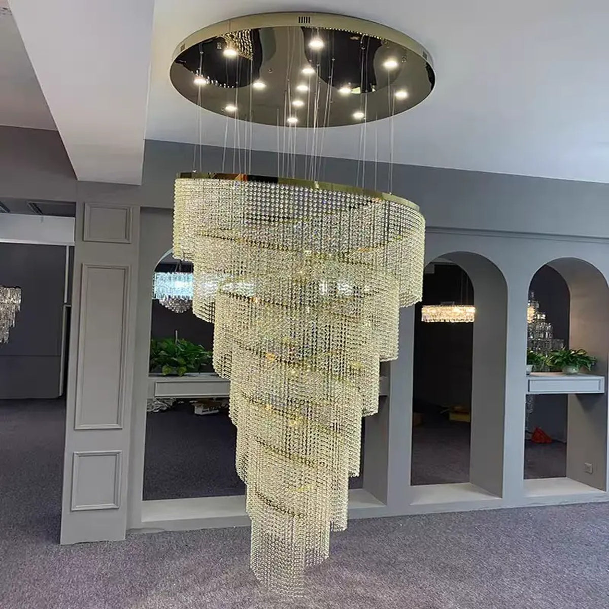 AM0673 — Modern Luxury Crystal Chandelier for Living Rooms