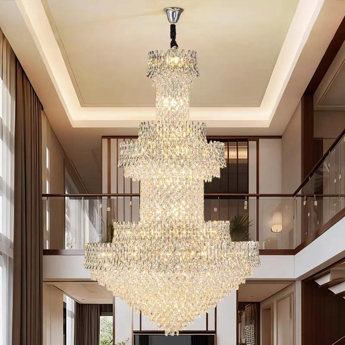 AM0593 — Light Luxury Crystal Chandelier for Living Rooms