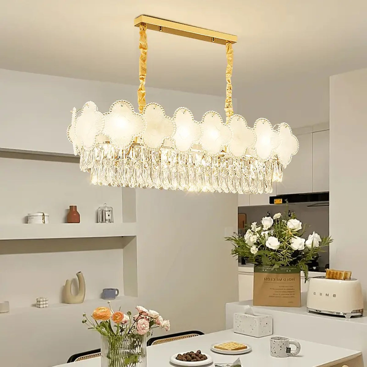 AM0493 — Light Luxury Crystal Chandelier for Living Rooms