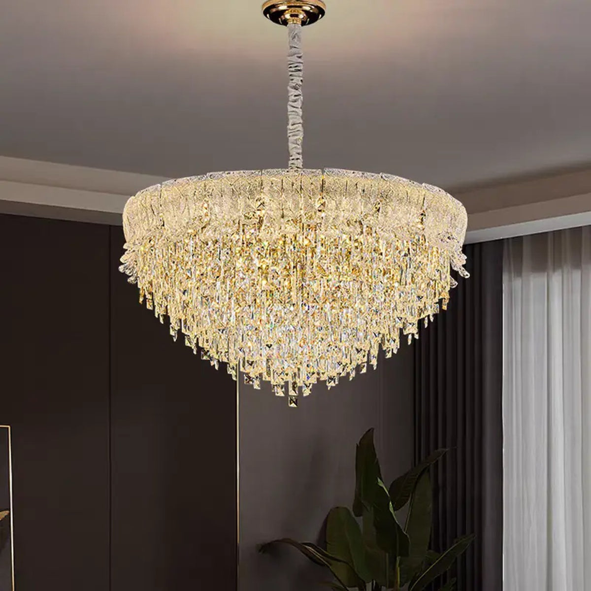 AM0671 — Modern Luxury Crystal Chandelier for Living Rooms