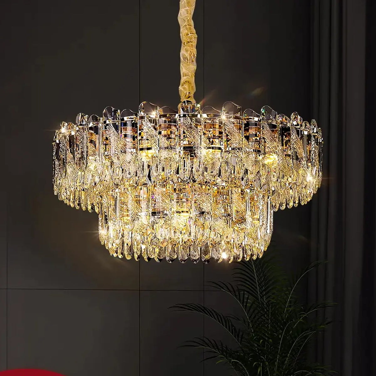 AM0691 — Light Luxury Soaring Wings Chandelier for Living Rooms