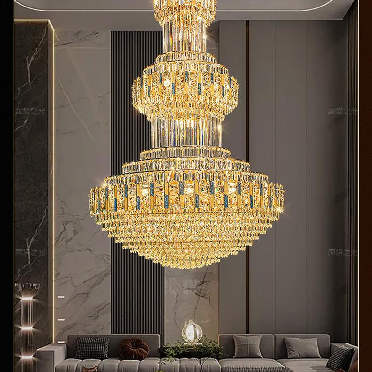 AM0504 — Luxury Imported K9 Crystal Chandelier for Hotels