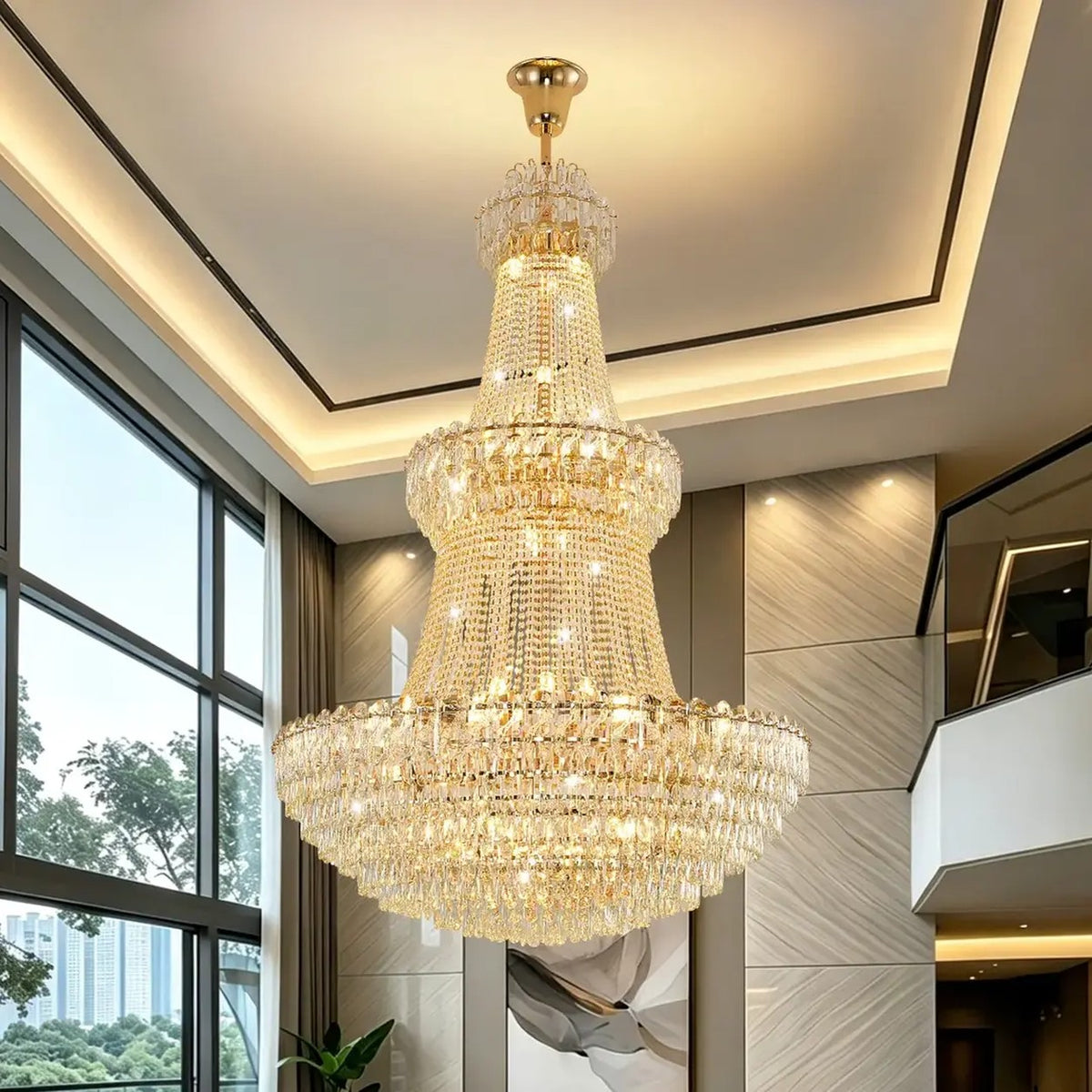 AM0494 — Light Luxury Crystal Chandelier for Living Rooms