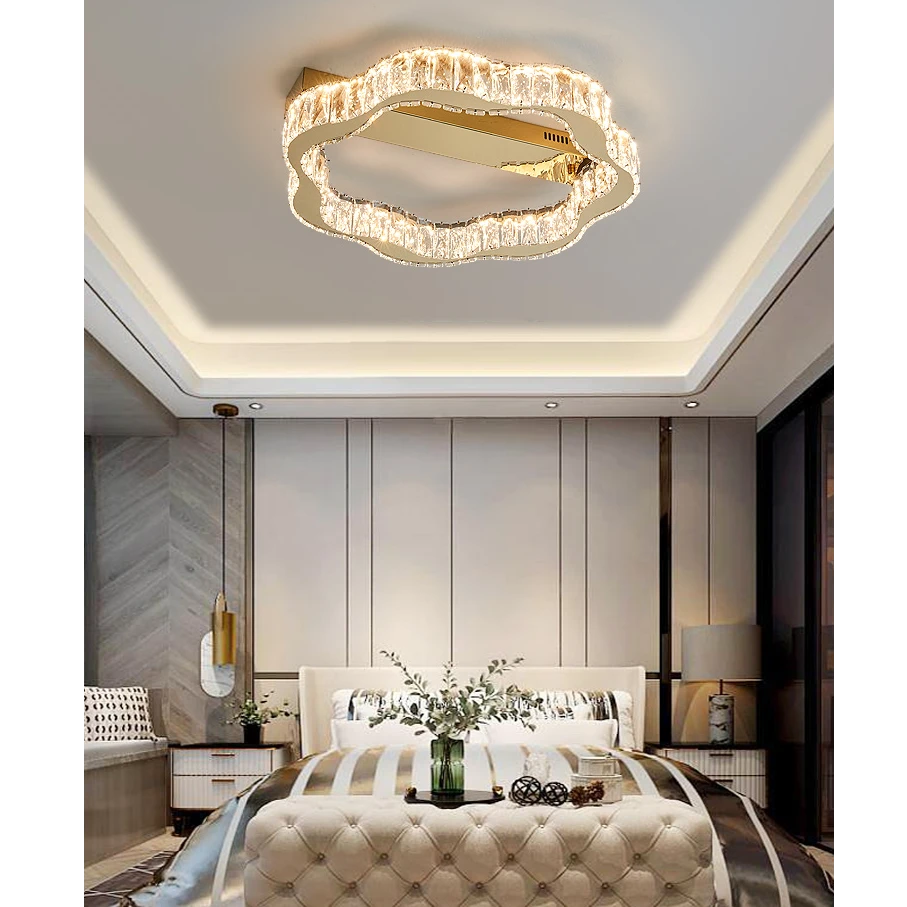 AM0107 · French Flush Mount Diamond Ceiling Light for Bedrooms · 6 Configurations — AM0107, view 5