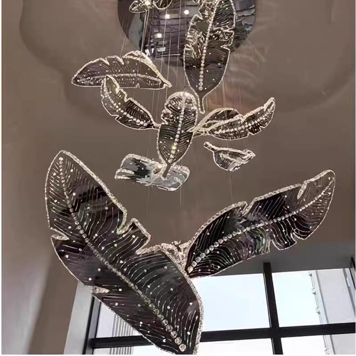 AM0548 — Italian Stairwell Crystal Chandelier for Living Rooms