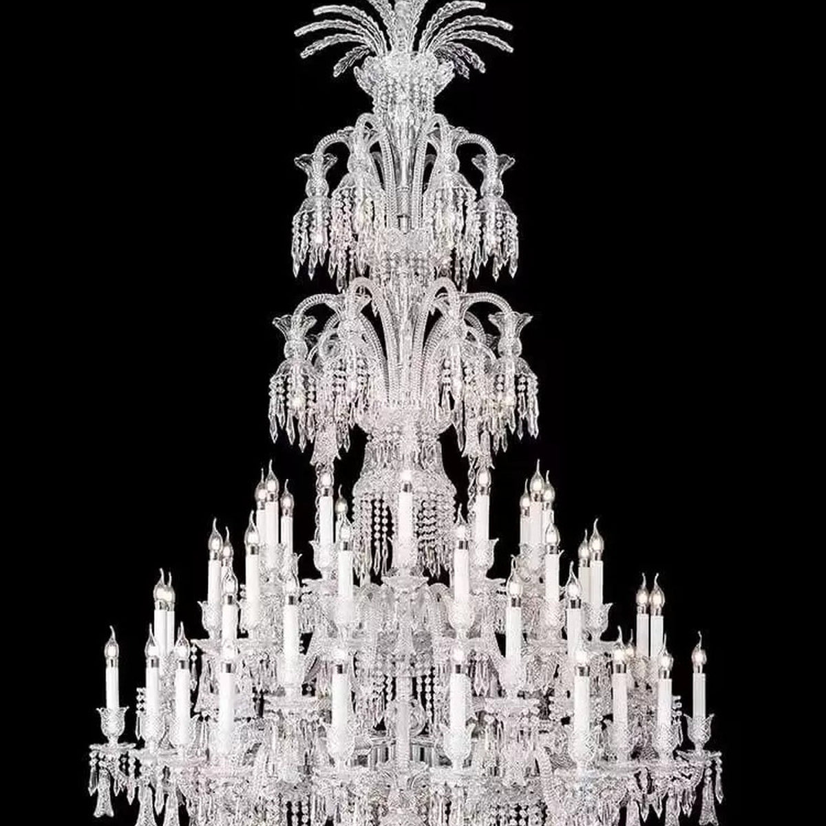 AM0833 — European Duplex Grand Hall Stainless Steel Chandelier for Bedrooms