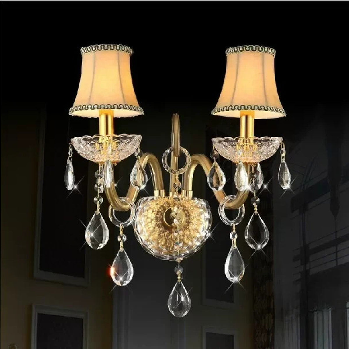 AM0738 — European Candle Crystal Chandelier for Living Rooms & Dining Rooms