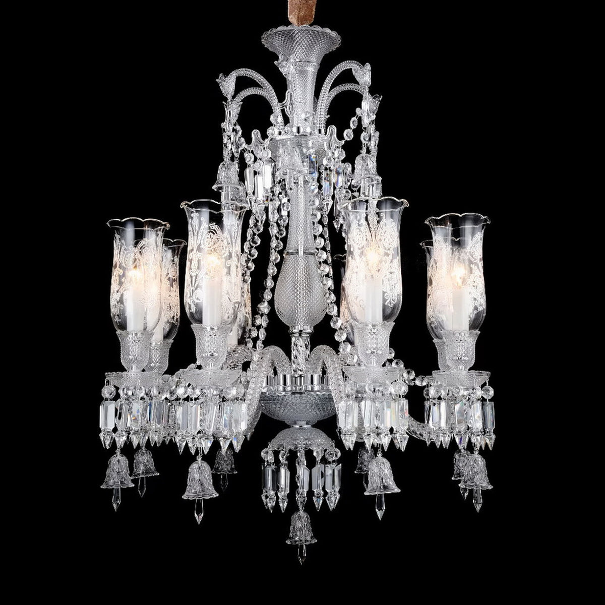AM0819 — European Stairwell Crystal Chandelier for Bedrooms