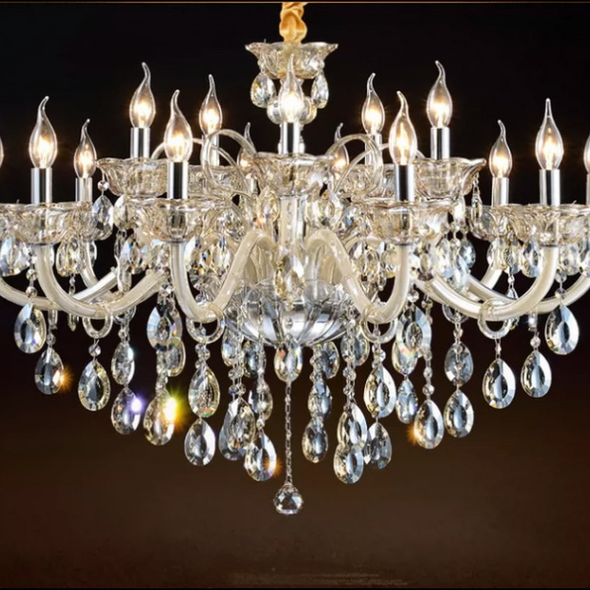 AM0826 — European Candle Crystal Chandelier for Dining Rooms