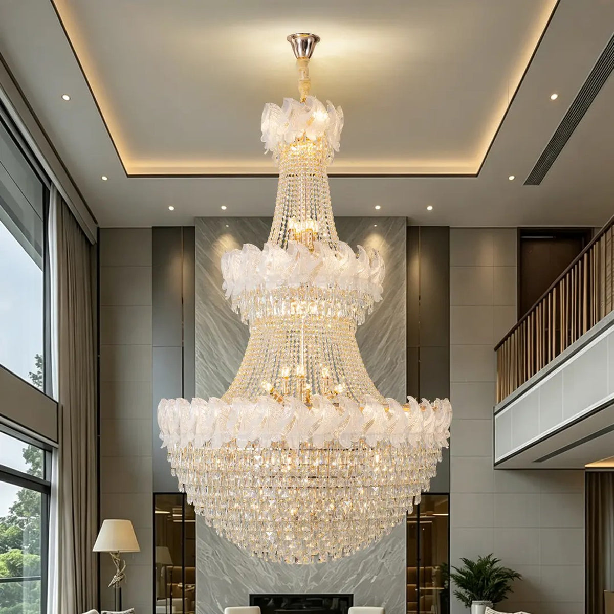 AM0580 — Light Luxury Crystal Chandelier for Living Rooms