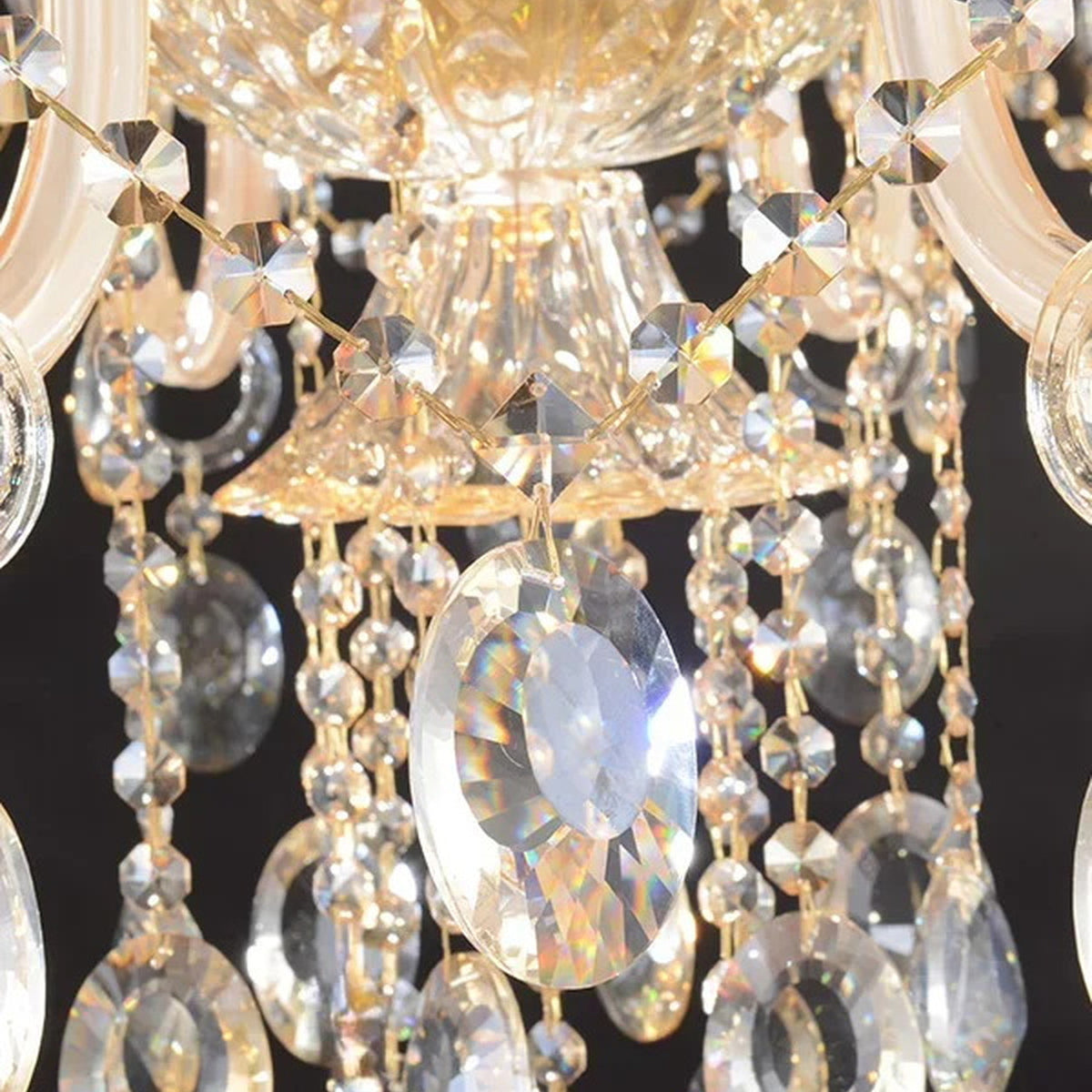 AM0845 — French Candle Crystal Chandelier for Living Rooms & Dining Rooms