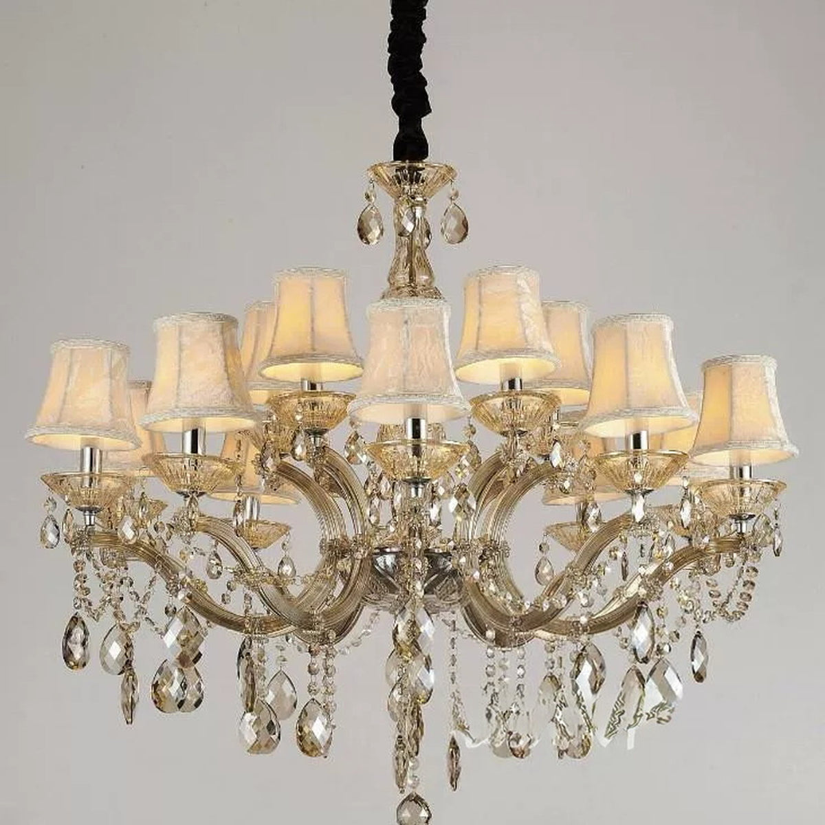 AM0717 — European Candle Grand Hall Crystal Chandelier for Living Rooms & Dining Rooms