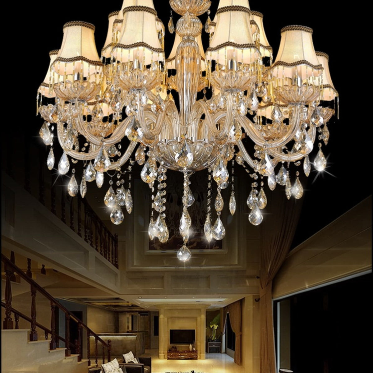 AM0765 — European Candle Crystal Chandelier for Kids' Rooms