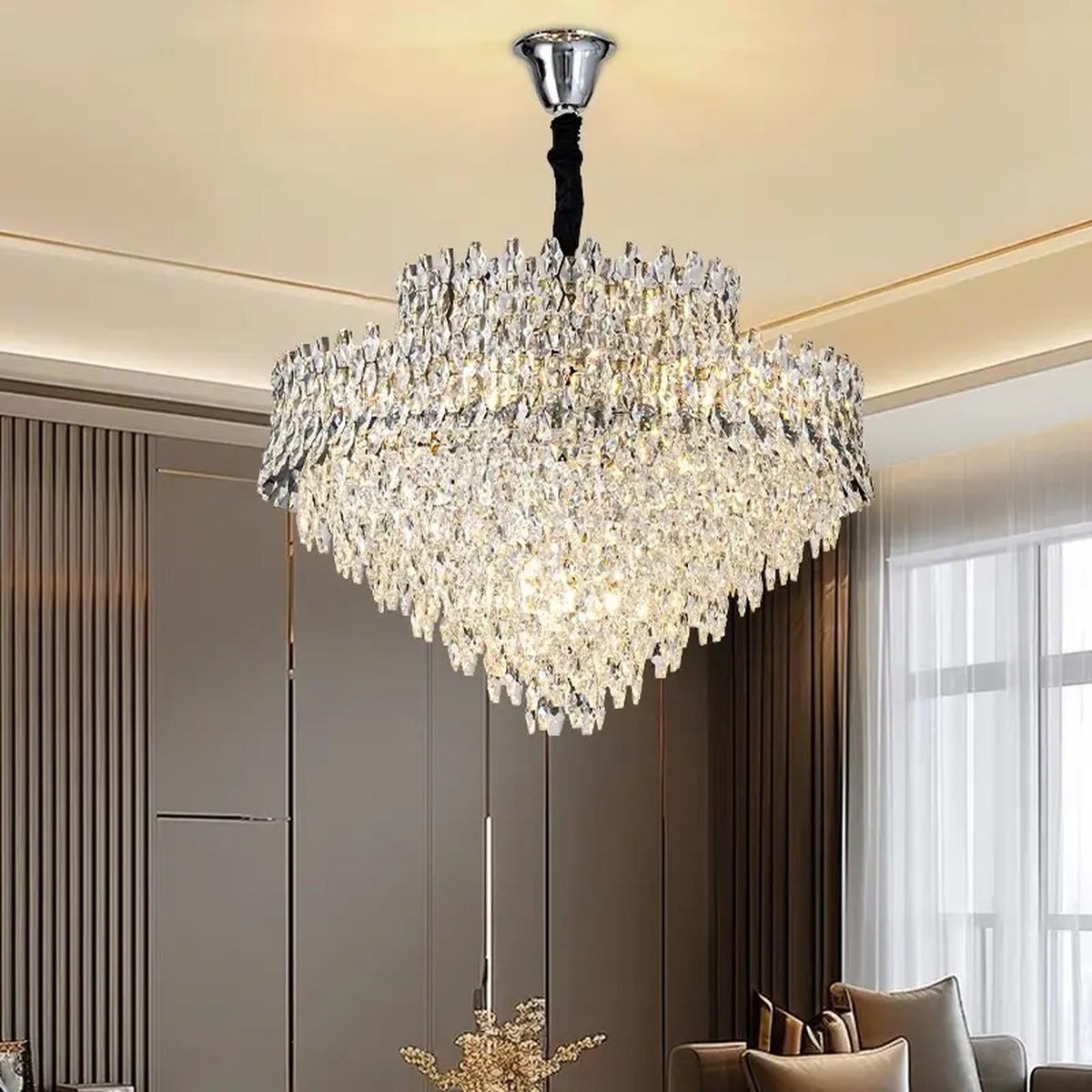 AM0583 — Modern Luxury Crystal Chandelier for Living Rooms