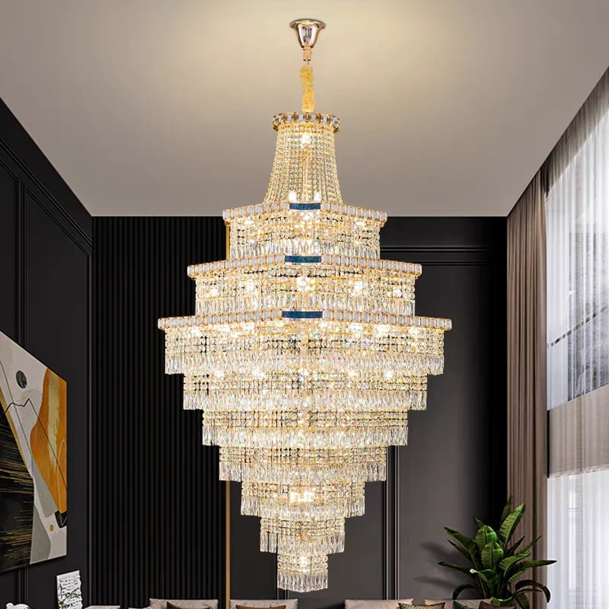 AM0499 — Modern Luxury Crystal Chandelier for Living Rooms