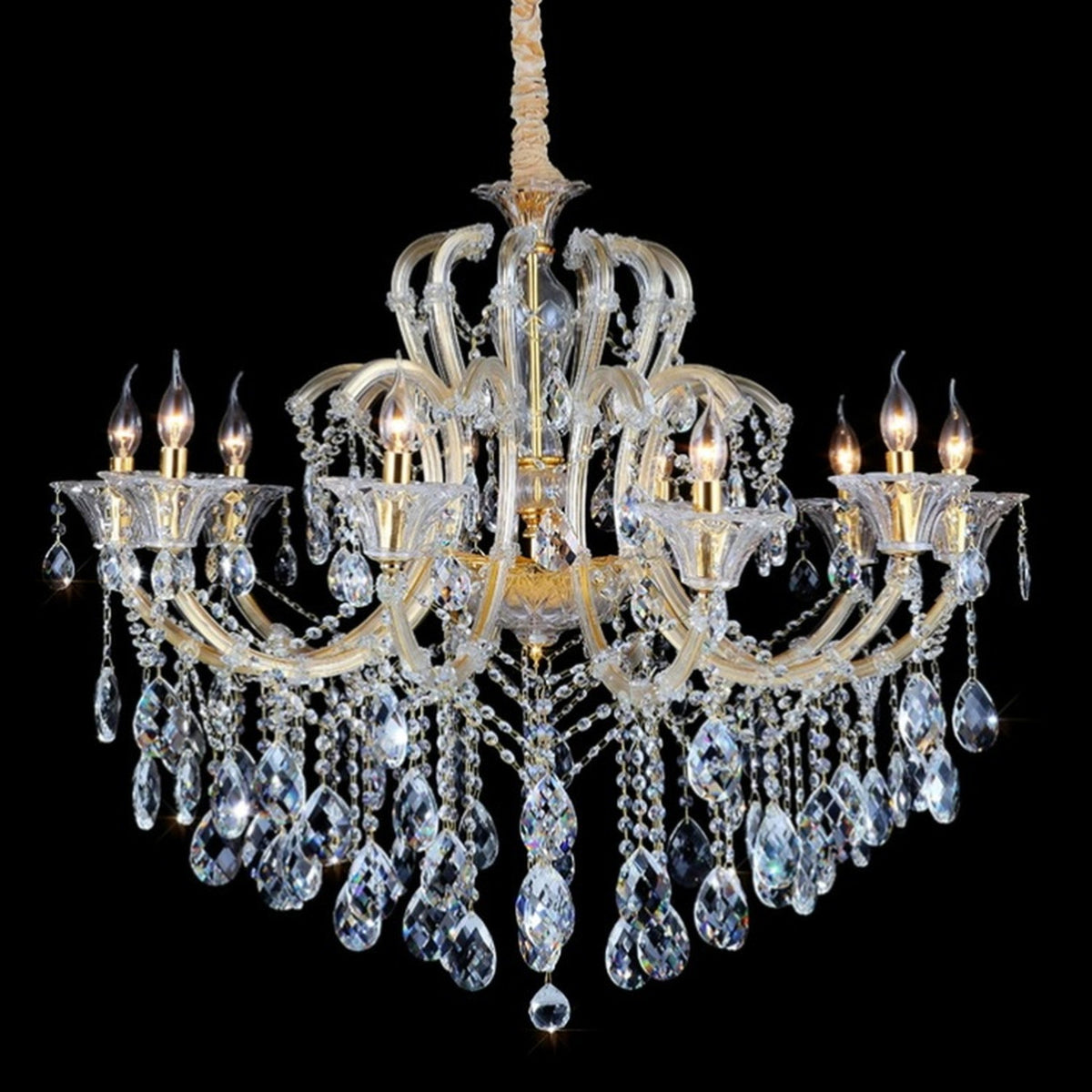 AM0814 — European Duplex Crystal Chandelier for Kids' Rooms